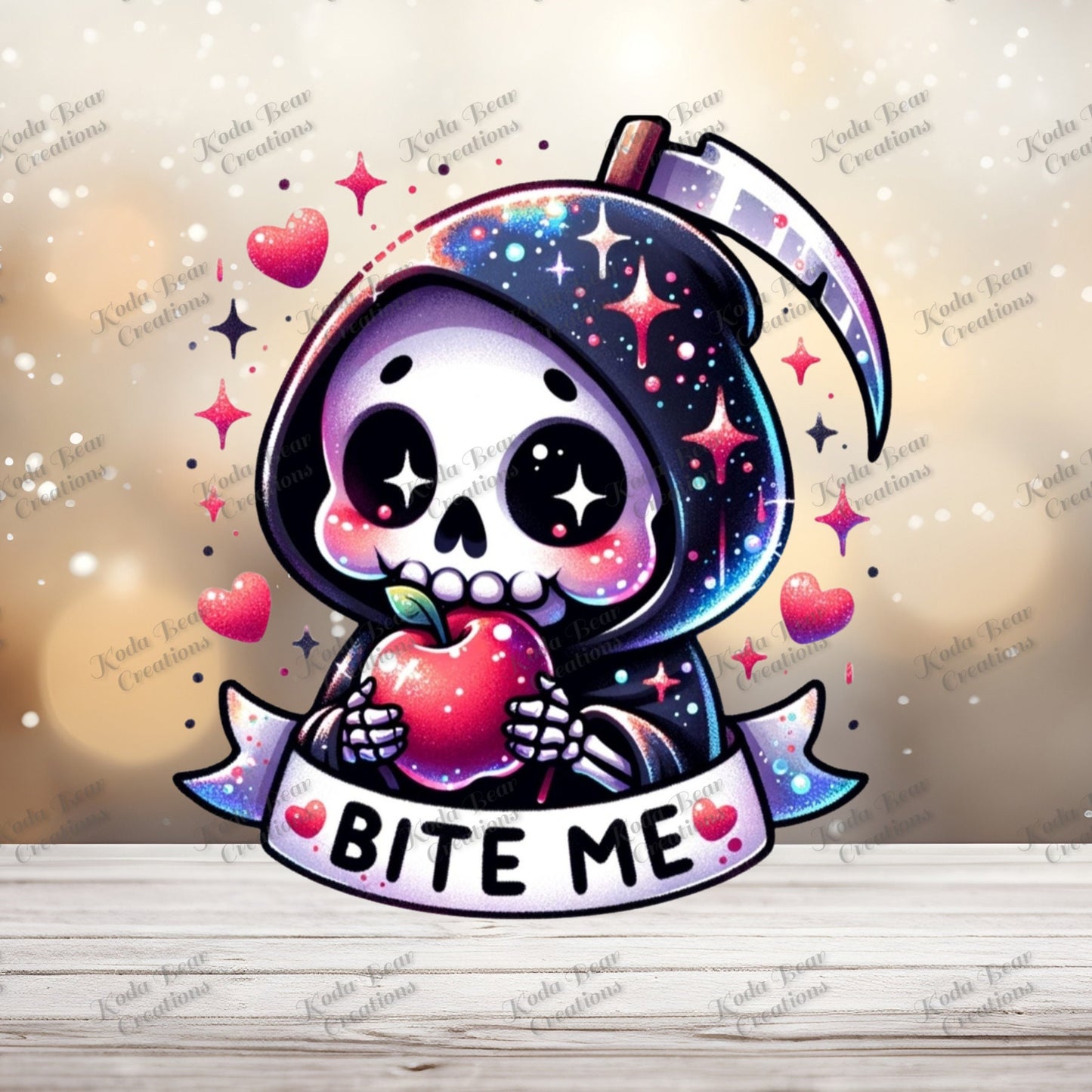 Bite Me UV DTF Decal-D092