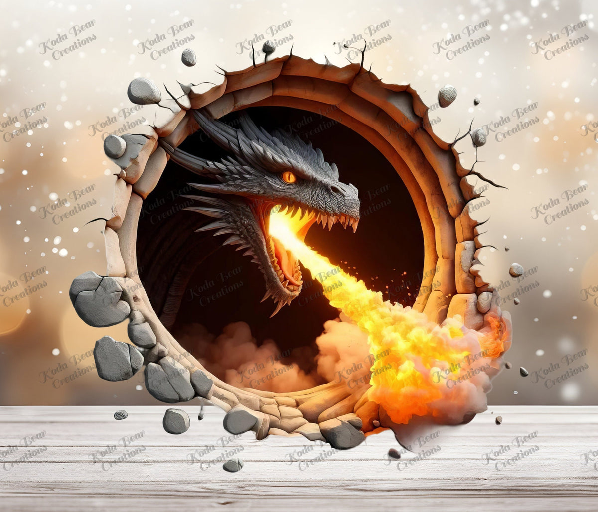 Breakthrough Dragon 2 UV DTF Decal-D124