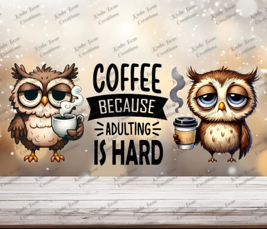 Coffee Owls 16oz wrap