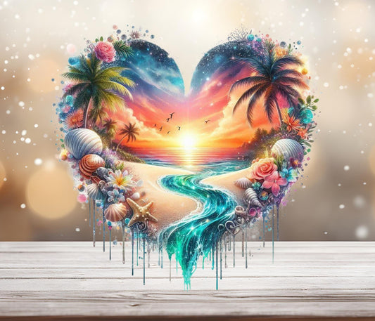 Beach Love 1 UV DTF Decal