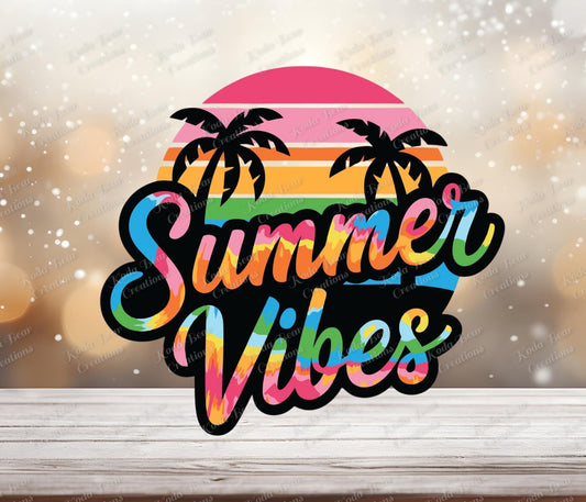 Summer Vibes 2 UV DTF Decal