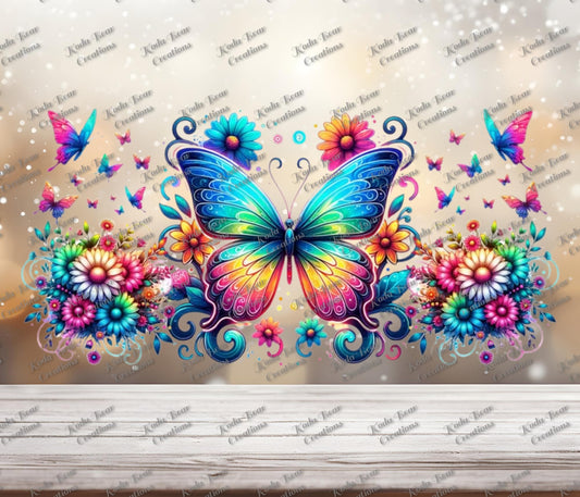 Butterflies 16oz wrap-W011