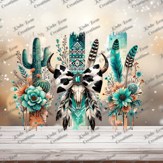 Western Brushstrokes UV DTF Decal