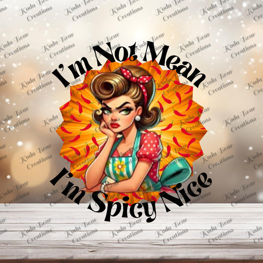 Spicy Nice UV DTF Decal