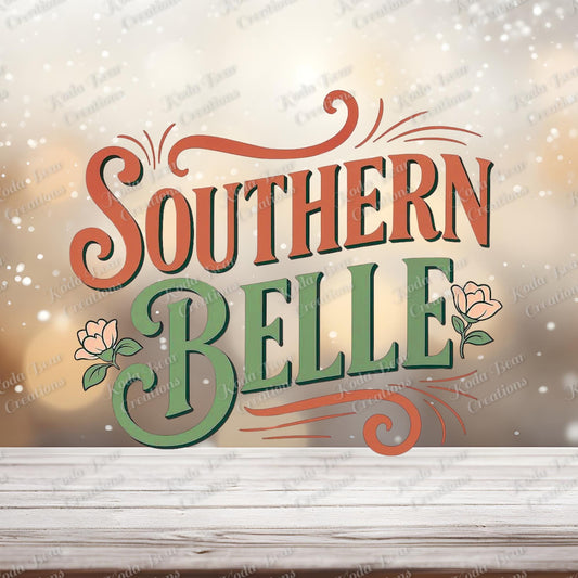 Southern Belle UV DTF Decal