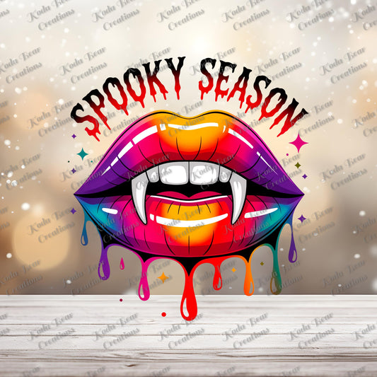 Spooky Season Lips DTF Decal