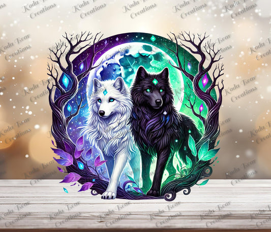 Mystical Wolves 2 UV DTF Decal