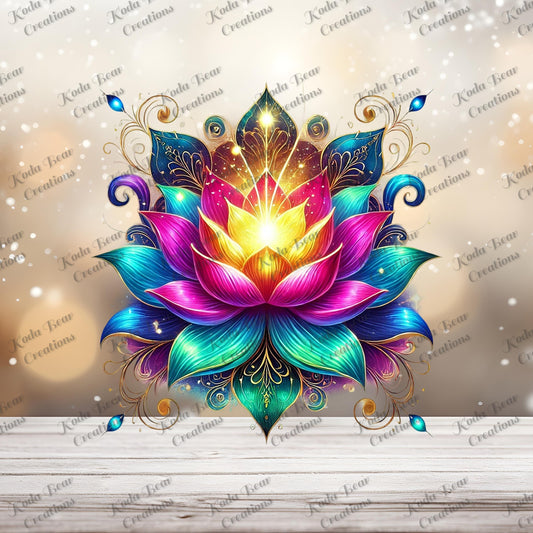 Lotus Flower UV DTF Decal