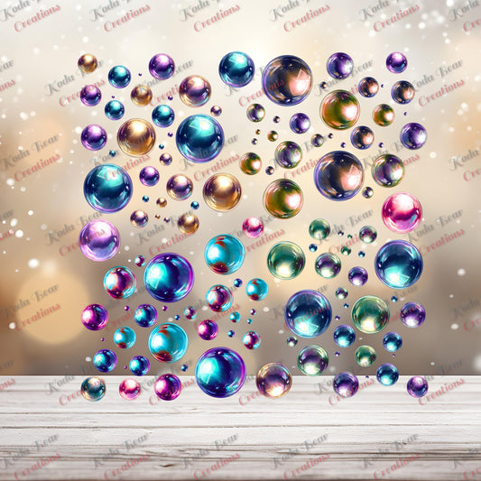 Bubbles Element Sheet UV DTF Decals-E072
