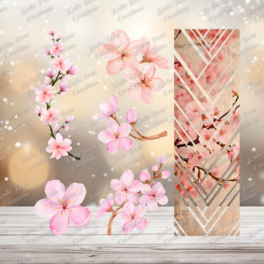 Cherry Blossom Element Sheet UV DTF Decals