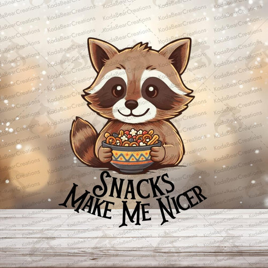 Snack Make Me Nicer UV DTF Decal-D160