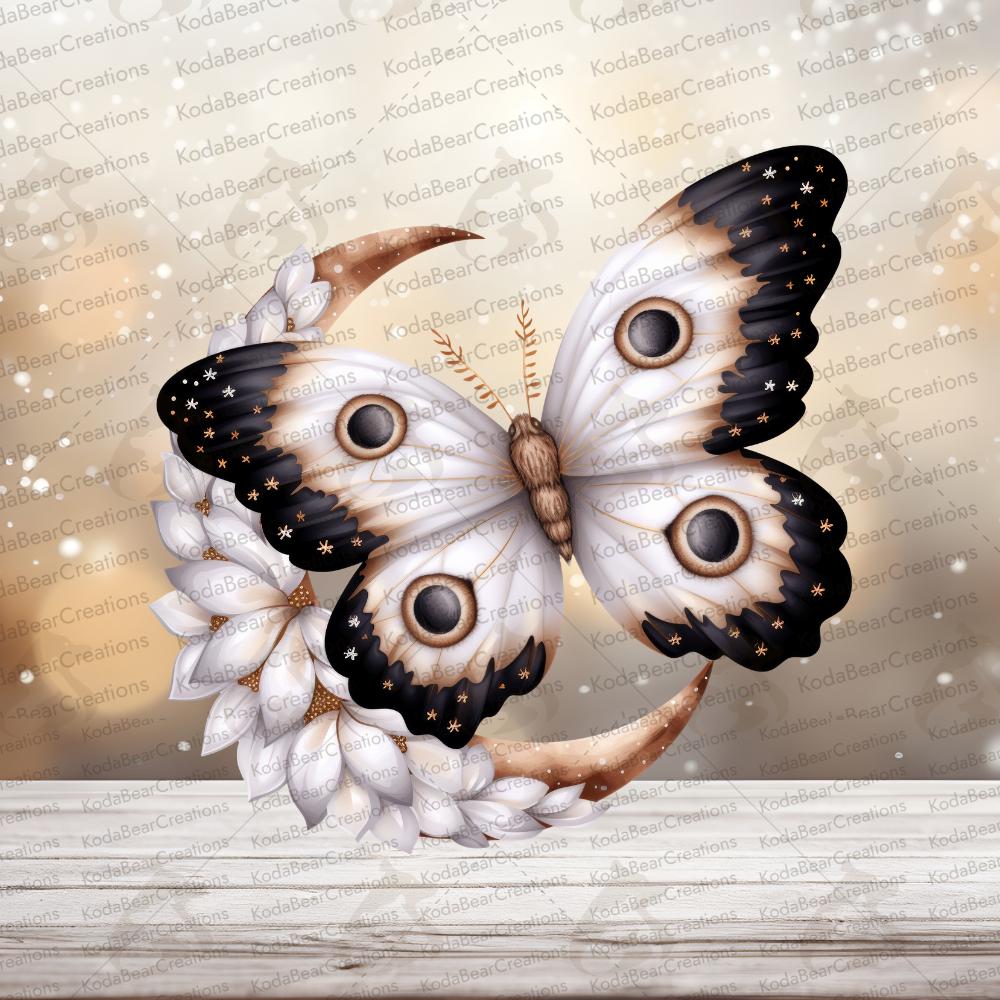 Moth/Crescent 1 UV DTF Decal-D043