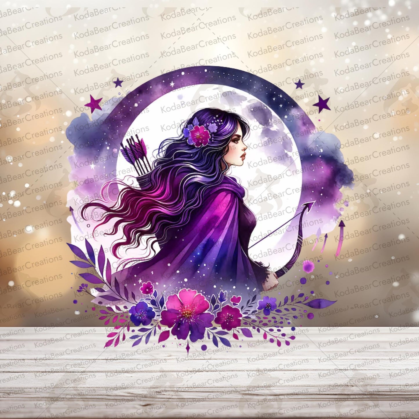 Watercolor Archer UV DTF Decal-D248