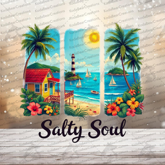 Salty Soul UV DTF Decal-D028